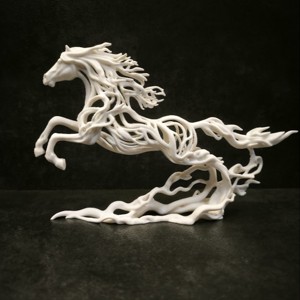 2026 Anul Calului � Statuetă Armăsarul Eteric imprimată 3D � Cal abstract � Disponibilă în mai multe culori -  - Artynos.ro