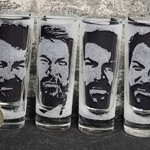 Bud Spencer 4/1 Pahar de sticlă gravat manual  -  - Artynos.ro