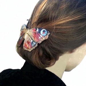 Clemă de păr franceză: molie Popeye pictată manual în tiffany - îmbrăcăminte și modă - accesorii păr - clemă de păr și ac de păr - Artynos.ro