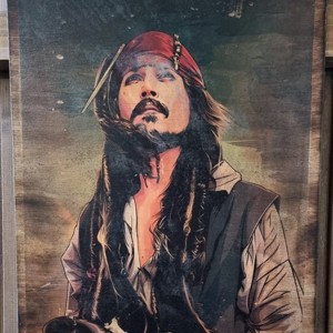 Jack Sparrow imagine din lemn, Casa & Stil de viata, Accesorii pentru decorat casa, Picturi murale, Arta de perete din lemn, , ARTYNOS