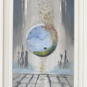 Timpul: O altă dimensiune, Arte vizuale și accesorii , Picturi, Pictură acrilică, Pictură, ARTYNOS
