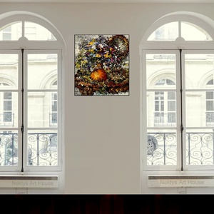 Tablou Vaza cu flori - arte vizuale și accesorii  - picturi - pictură în ulei - Artynos.ro