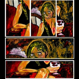 Iubire oarbă- Pictură unicat de S. Andrei (Noktys) - arte vizuale și accesorii  - picturi - pictură în ulei - Artynos.ro