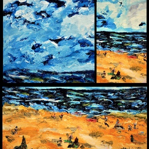 Chemarea Mării- Pictură unicat de S. Andrei (Noktys) - arte vizuale și accesorii  - picturi - pictură în ulei - Artynos.ro