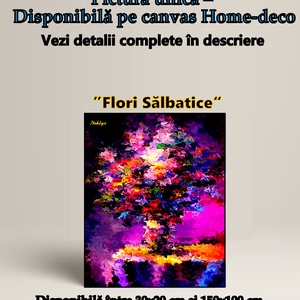 Tablou Home-deco Flori Sălbatice - în ediție deschisă - Artynos.ro