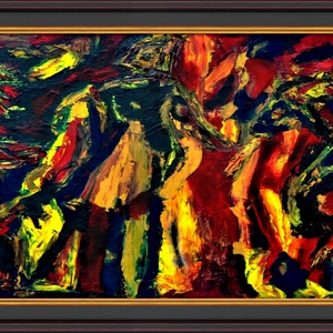 Civilizații Antice- Pictură unicat de S. Andrei (Noktys) - arte vizuale și accesorii  - picturi - pictură în ulei - Artynos.ro