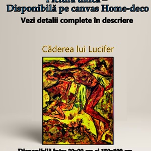 Tablou Home-deco Căderea lui Lucifer - în ediție deschisă, Arte vizuale și accesorii , Picturi, Pictură în ulei, Pictură, Altele, ARTYNOS