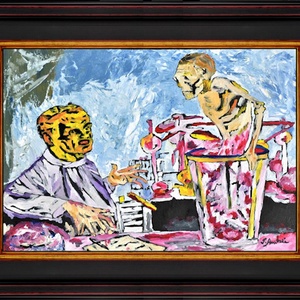 Știința-O pictură unicat de S. Andrei (Noktys) - arte vizuale și accesorii  - picturi - pictură în ulei - Artynos.ro