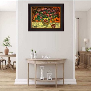 Trandafiri-O pictură cu certificat-(Unicat). - arte vizuale și accesorii  - picturi - pictură în ulei - Artynos.ro