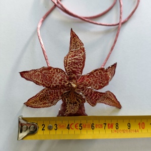 Pandantiv/Colier din Orhidee Cymbidium naturală  - bijuterii - coliere - pandative - Artynos.ro