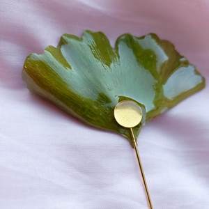 Broșă Ginkgo Biloba - bijuterii - broșe - Artynos.ro