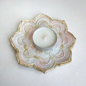 Farfurie decortivă Mandala pastel - bijuterii - suporturi și cutii de bijuterii - stand bijuterii - Artynos.ro