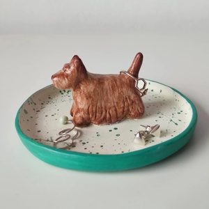 Suport Bijuterii Terrier, Bijuterii, Suporturi si cutii de bijuterii, Stand bijuterii, Sculptura, Obiecte pictate, ARTYNOS