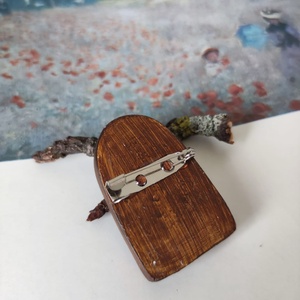 Broșă Bibliotecă to go - bijuterii - broșe - Artynos.ro