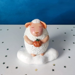 Figurina decorativa Oita cu Dovleac, Casa & Stil de viata, Decoratiuni de casa, Decoratiuni de masa si rafturi, Decoratiuni de masa, Sculptura, Obiecte pictate, ARTYNOS