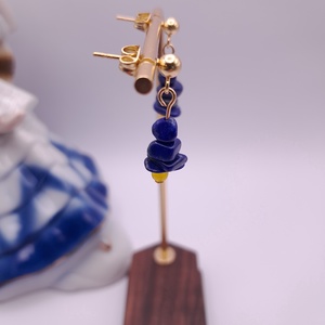 Cercei Lapis Lazuli  - bijuterii - cercei - cercei agățați - Artynos.ro