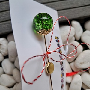 Martisor Candy pin verde - bijuterii - mărțișor - Artynos.ro