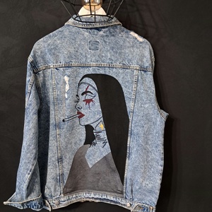 Geaca The Nun unicat, Imbracaminte si moda, Haine barbati, Geaca barbati, Broderie, ARTYNOS