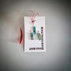 Set Ag 925 si turcuaz natural - Artynos.ro