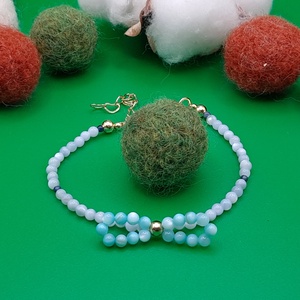 Bratara martisor din sidef - bijuterii - brățări - brățări din mărgele - Artynos.ro