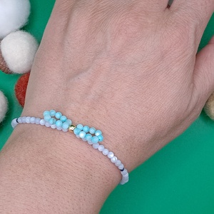 Bratara martisor din sidef - bijuterii - brățări - brățări din mărgele - Artynos.ro