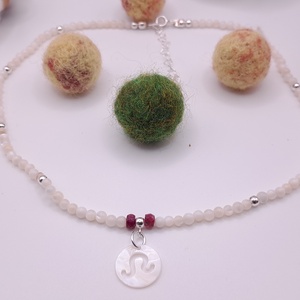 Choker zodiac rubin - bijuterii - coliere - chockere - Artynos.ro