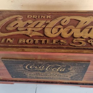CocaCola lada din lemn - casă & stil de viață - materiale de depozitare și sortare - ladă depozitare - Artynos.ro