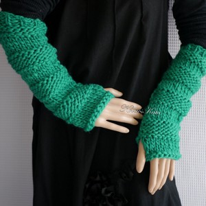 BOSZI-KESZYTYŰ -  incalzitor de mana / verde miere, Imbracaminte si moda, Esarfe, palarii, fularuri, Manusa, Impletitura, ARTYNOS