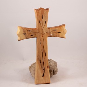 Cruce din lemn modelata, cruce de perete, , , ARTYNOS