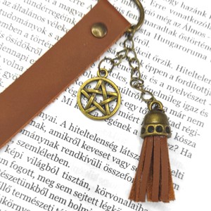 Semn de carte decorativ lung - Pentagramă -  - Artynos.ro