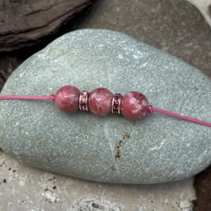 Bratara Rhodochrosite cu impletitura, , , ARTYNOS