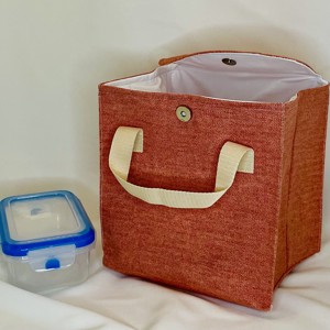 Pungă de alimente mare, coral - geantă și husă - cutie de prânz - pungă și cutie de prânz - Artynos.ro