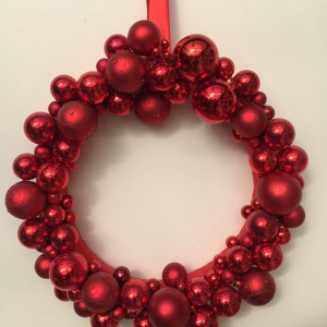 Red Giant advent decorare ușă cu sfere, dimensiune gigant: 80cm -  - Artynos.ro