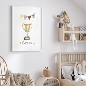 Set de postere de fotbal personalizate, set de artă de perete cu animale safari 3 buc -  - Artynos.ro