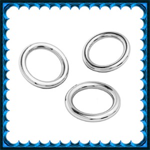 Fermoar pentru bijuterii din argint 925: cerc inchis ESZK Z 4,5x0,8 mm 3 buc/pachet, , , ARTYNOS