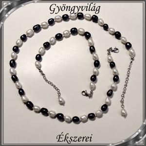 Set colier-rățară cu perle Sweetwater cu închidere din oțel inoxidabil SSZ-NA-IG01 -  - Artynos.ro