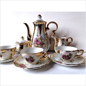 Set de ceai japonez vintage placat cu aur - casă & stil de viață - echipamente de bucătărie - accesorii de servire - căni - Artynos.ro