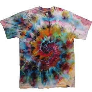 Batik T-shirt dimensiune L - spirala, , , ARTYNOS