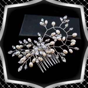 Bijuterii, ornamente de păr, catarame de păr: nuntă, mireasă, ornamente de păr casual ES-H-FÉ14e - accesorii nuntă - ornamente de păr de nuntă - ornamente de păr mireasă - Artynos.ro
