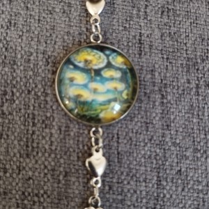 Lentile de sticlă inspirate de Van Gogh, brățară medicală din oțel -  - Artynos.ro