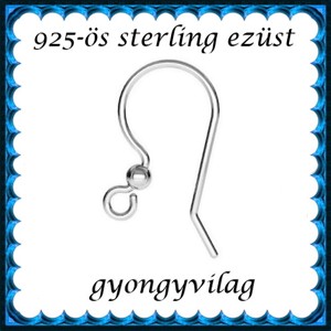  Accesorii pentru bijuterii din argint 925: baza pentru cercei cu carlig EFK A 91, , , ARTYNOS