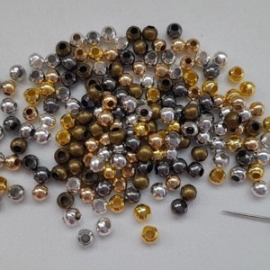 Bile metalice - 3mm - 190 buc / pachet - culori mixte, , , ARTYNOS