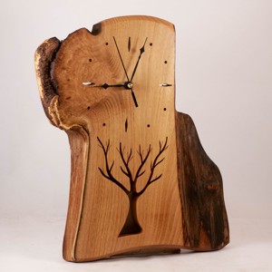 Ceas de perete din lemn, ceas rustic din lemn, , Casa & Stil de viata, Decoratiuni de casa, Decoratiuni de pereti, Ceasuri de perete, Prelucrarea lemnului, ARTYNOS