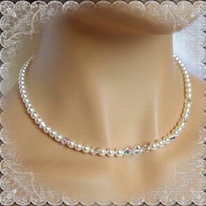 Nunta, colier de mireasa, cristale swarovski SL-ESW03-1 -  - Artynos.ro