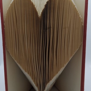 Sculptura carte inima, Casa & Stil de viata, Accesorii pentru decorat casa, Decoratiuni de masa si decoratiuni pentru rafturi , Sculptura de carte, carte pliata, , ARTYNOS