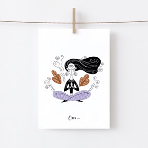 Yoga poster, yoga motivational imagine, yoga studio decor de perete -  - Artynos.ro