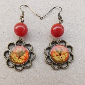 Cercei carneol - Artynos.ro