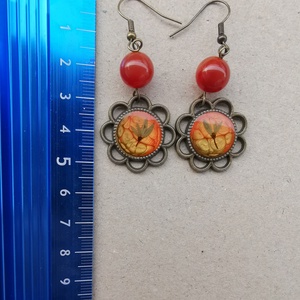 Cercei carneol - bijuterii - cercei - Artynos.ro