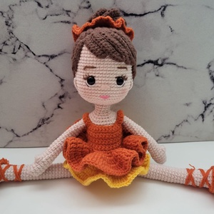 Papusa balerina crosetata handmade cu haine si accesorii detasabile, Jucarii si echipamente pentru copii, Plusuri, Papusa crosetata, papusa de plus, Crosetat, Cusatura, ARTYNOS