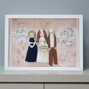 Cadou unic pentru părinți � portret de familie în macramé 3D - casă & stil de viață - decorațiuni de casă - decorațiuni de pereți - decor de pereți, macrame - Artynos.ro